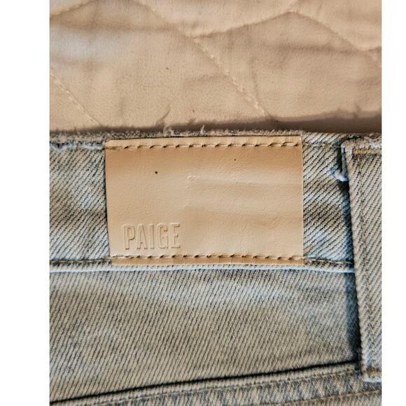 Paige Stella Women's Size 28 Gianna Blue Straight Leg Split Hem Jeans NWT - Picture 8 of 13